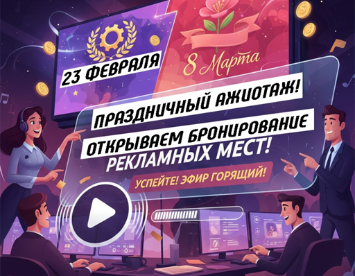 Реклама в феврале и марте в Златоусте и Миассе